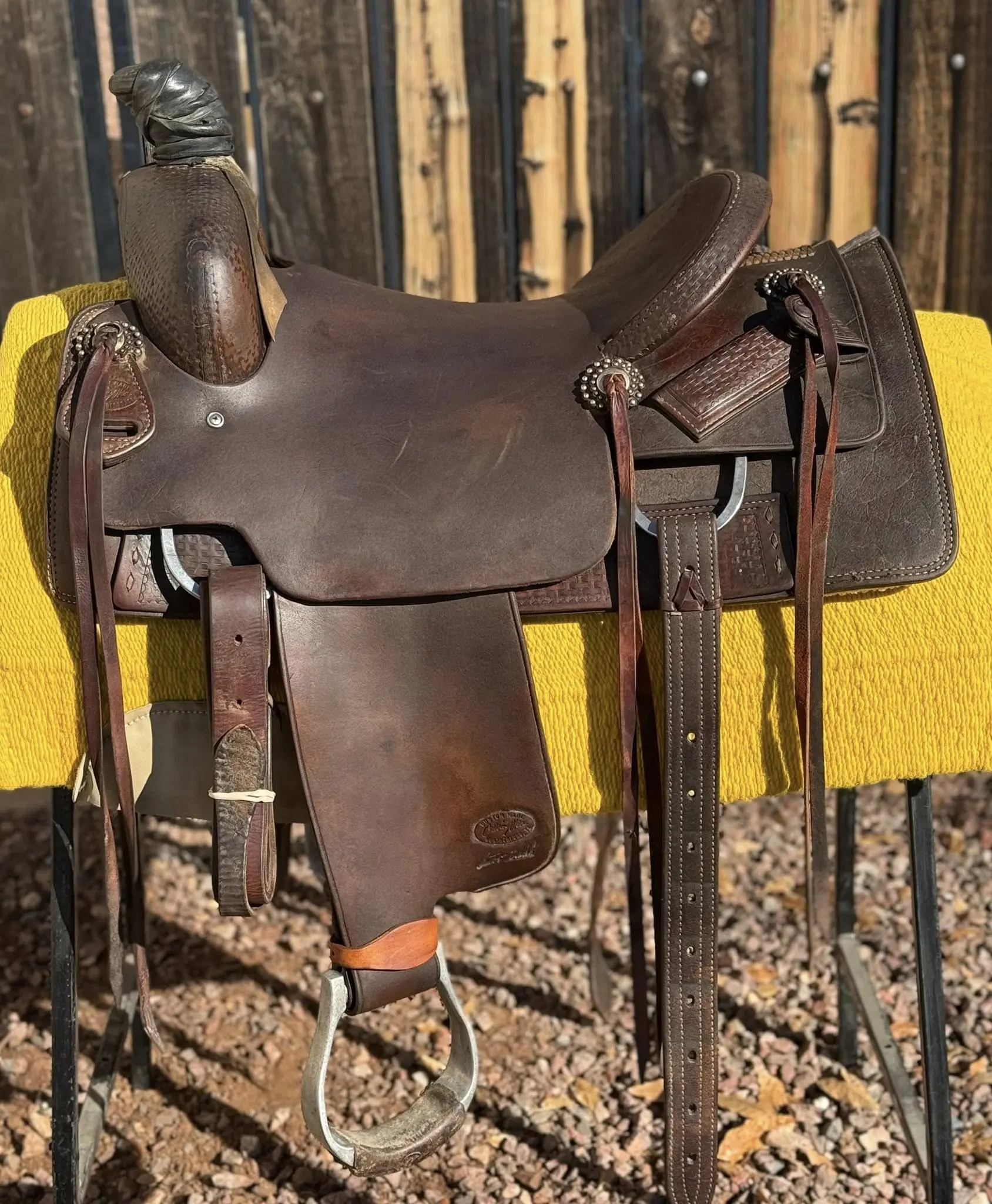 Calvin Allen Ranch Cutter 15.5 inch basketweave Weatherford TX