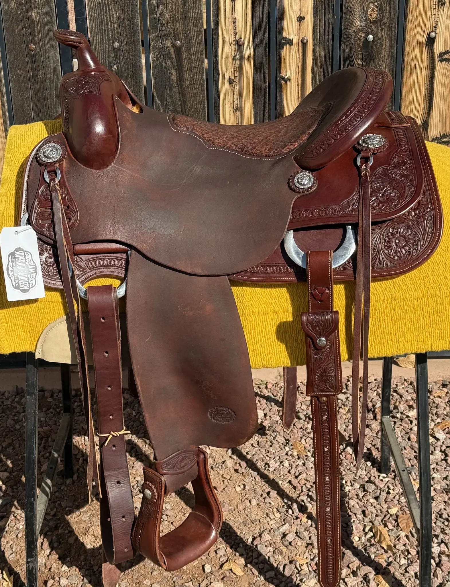 Ranch Rider Deluxe Superior Saddlery 16.5 elephant seat